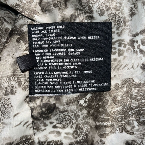 Guess Olive Green Military Utility Jacket Small Satin Lined Women’s Coat - Picture 5 of 7